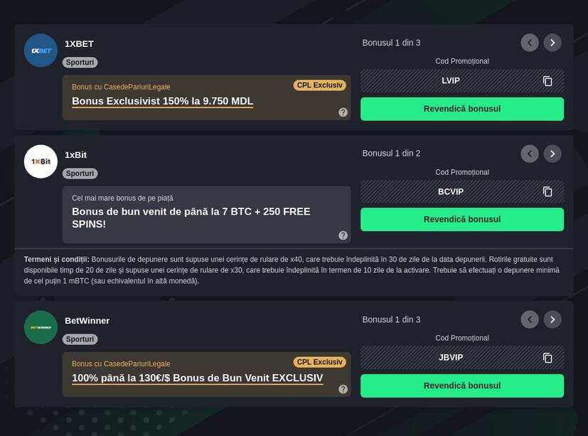 Sunt pariurile sportive legale în Republica Moldova?