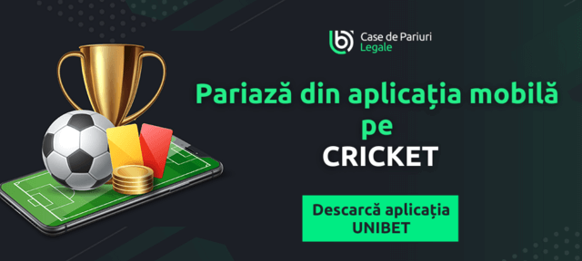 cricket pariuri aplicație mobilă